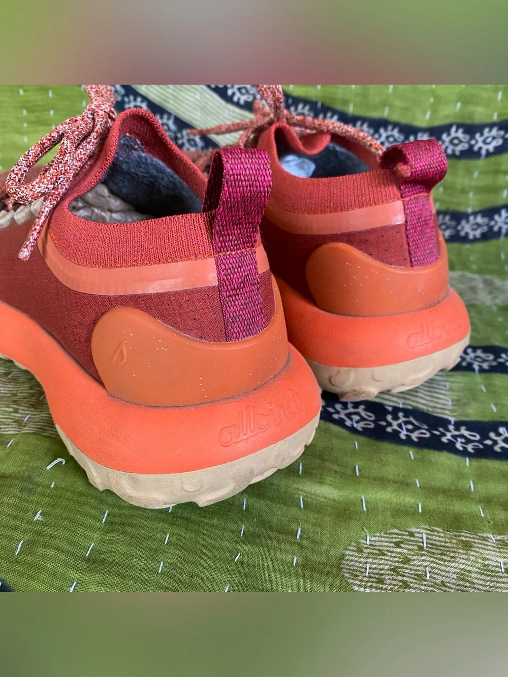 Allbirds Diablo Orange Trailrunner SWT Hiking Sporty Athletic Lace Up Sneakers 7